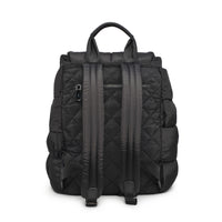 Quilted Woven Nylon Backpack
