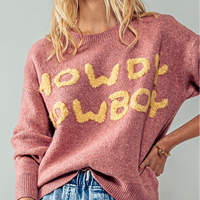 Howdy Cowboy Knit Sweater