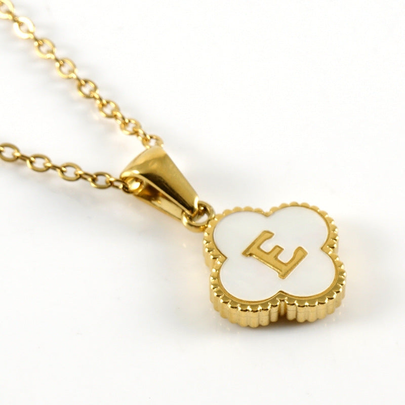 Clover Initial Necklace