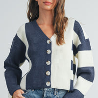 Color Block Cardigan