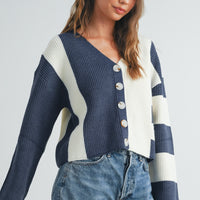 Color Block Cardigan