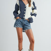 Color Block Cardigan