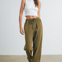 Washed Drawstring Jogger Pants