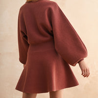 Balloon Sleeve Sweater Dress