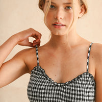 Gingham Smocked Maxi Dress