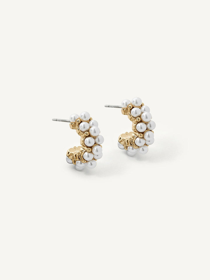 Elisajewels Celine Pearl Hoops