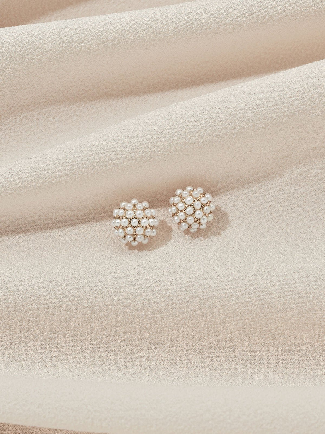 Elisajewels Mini Pearl Pave Studs