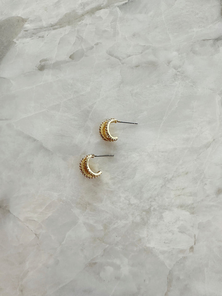 Elisajewels Harper Huggie Hoop Earrings