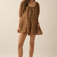 Eyelet Loose Fit Romper