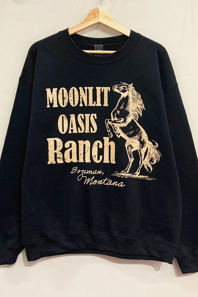 Moonlit Oasis Ranch Oversized Sweatshirt