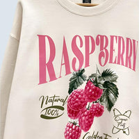 Fun Raspberry Oversized Sweatshirt