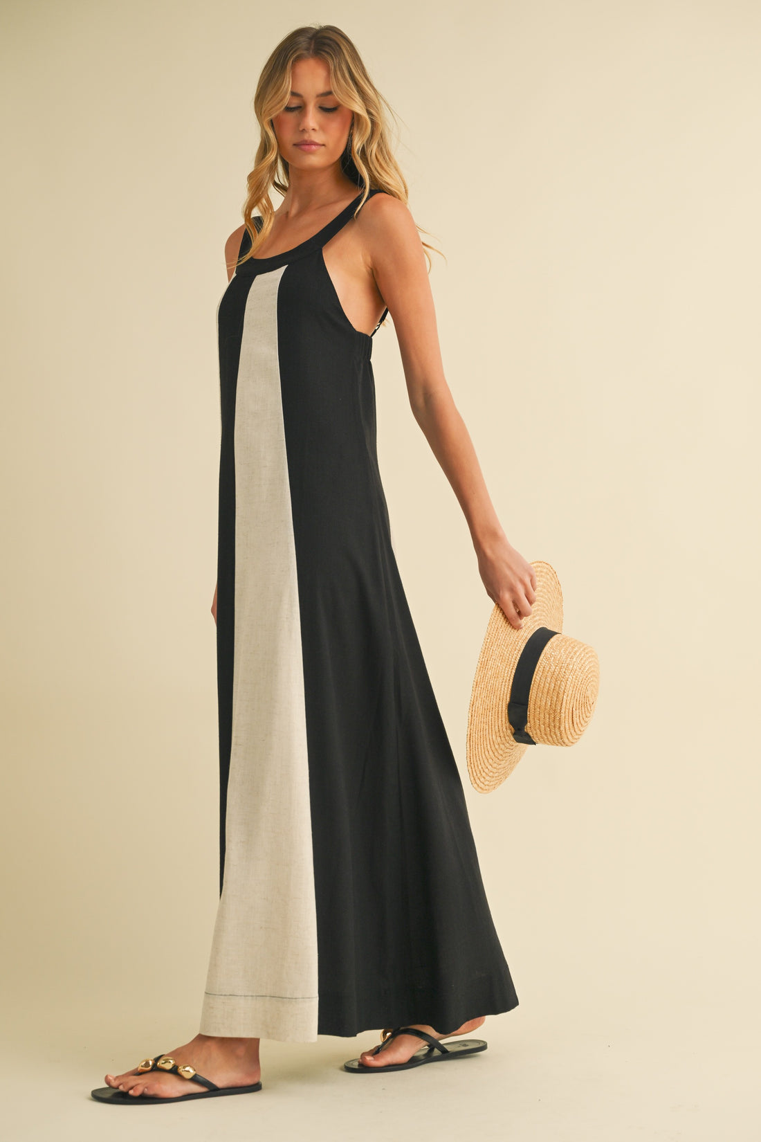Color Block Summer Maxi Dress
