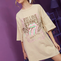 Rolling Stones Washed Graphic Dress