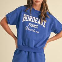 Bordeaux Graphic Cotton Sweat Set