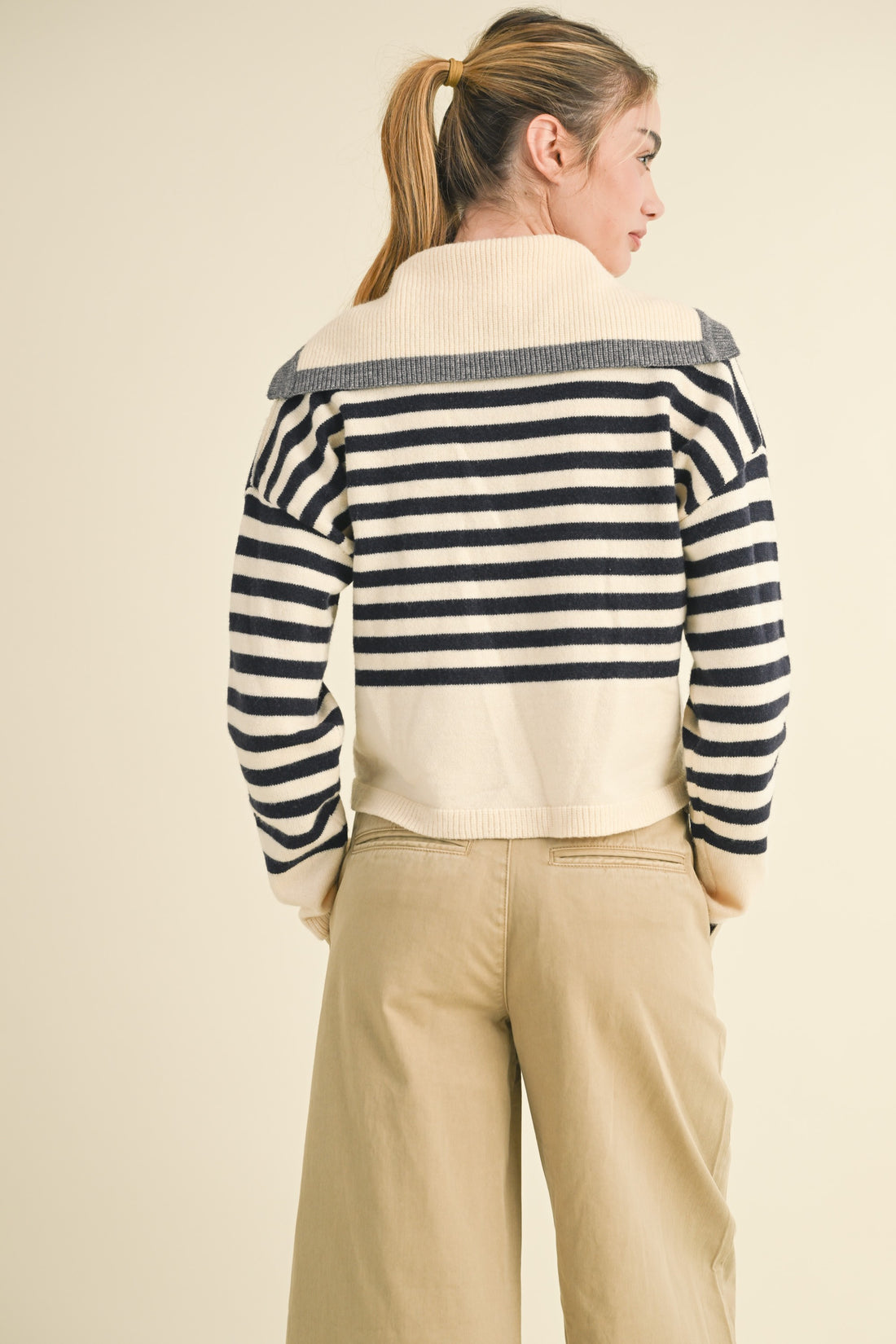 Sailor Collar Cute Sweater Cardigan