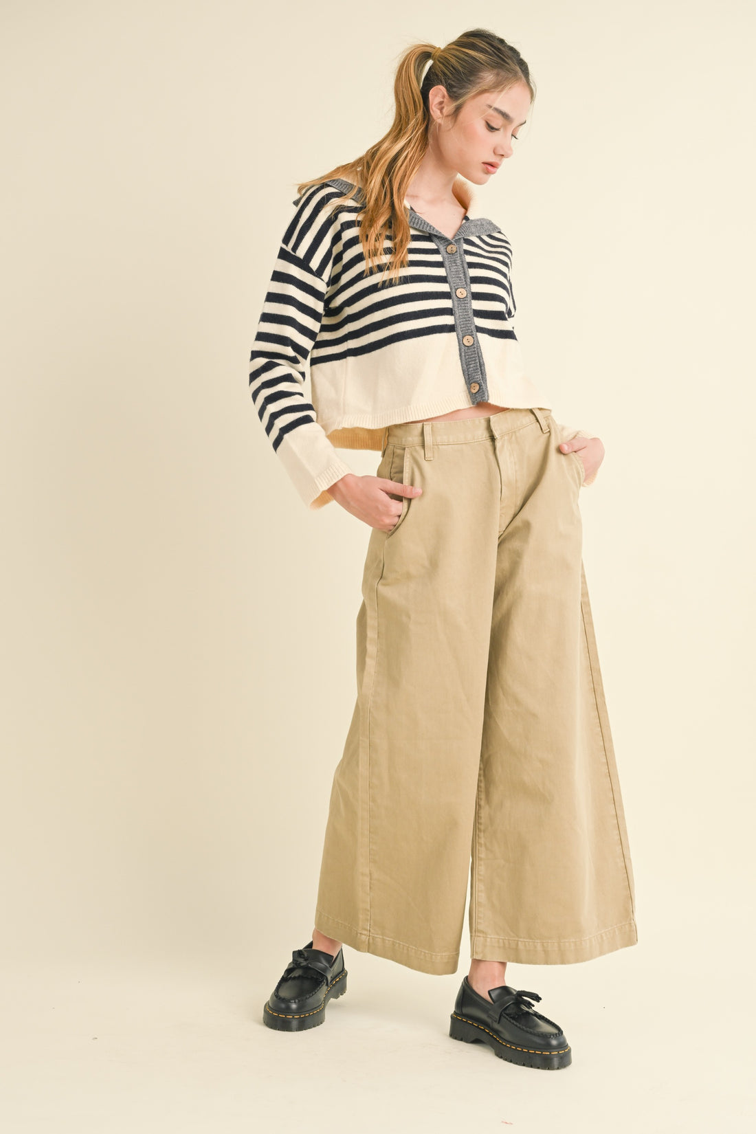 Sailor Collar Cute Sweater Cardigan