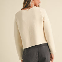 Tie Front Knit Cardigan