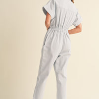 Cotton Denim Comfy Jumpsuit