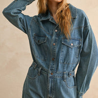 Vintage Utility Denim Jumpsuit