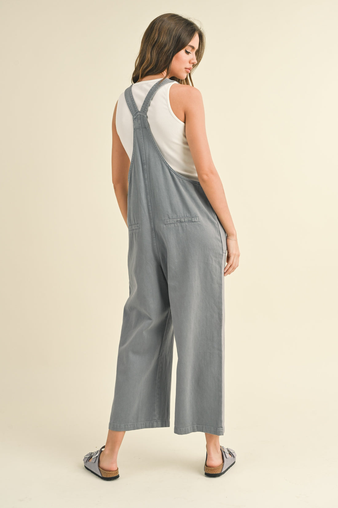 Washed Tencel Cute Jumpsuit