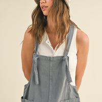 Washed Tencel Cute Jumpsuit