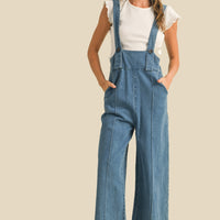 Cute Suspender Denim Jumpsuit