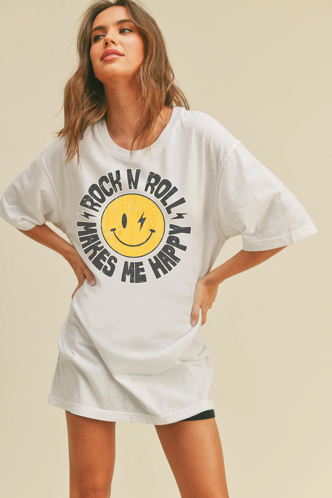 Rock & Roll Makes me Happy Tee