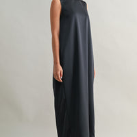 Draped Back Minimal Maxi Dress