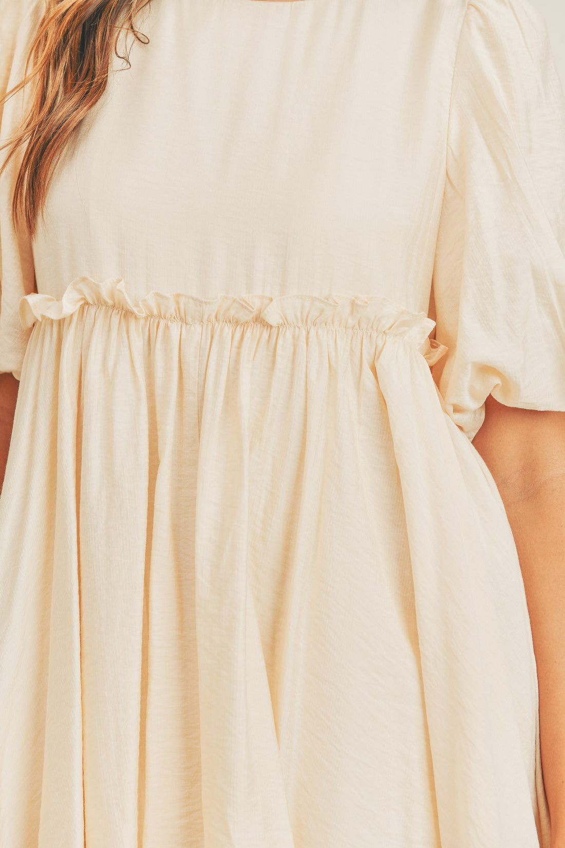 Puff Sleeve Babydoll Dress