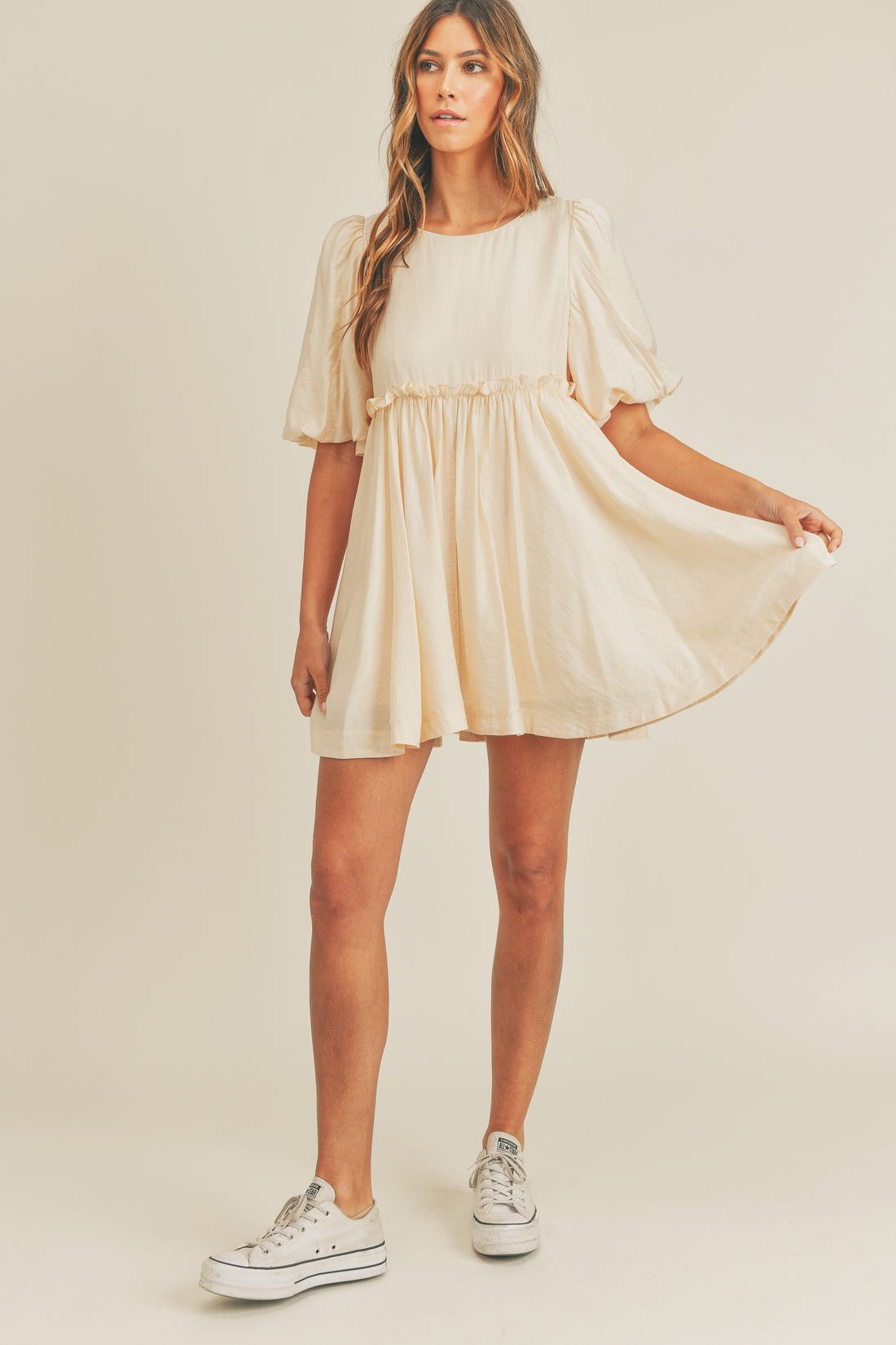 Puff Sleeve Babydoll Dress