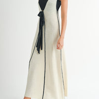 Plunging Neckline Cover Up Maxi Dress (Bralette Included)