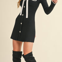 Lovely Sweater Knit Mini Dress