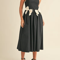 Bow Detail Cami Midi Dress