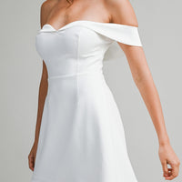Off-Shoulder Sweetheart Mini Dress