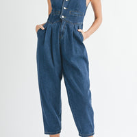 Denim Vest Jumpsuit