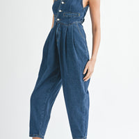 Denim Vest Jumpsuit
