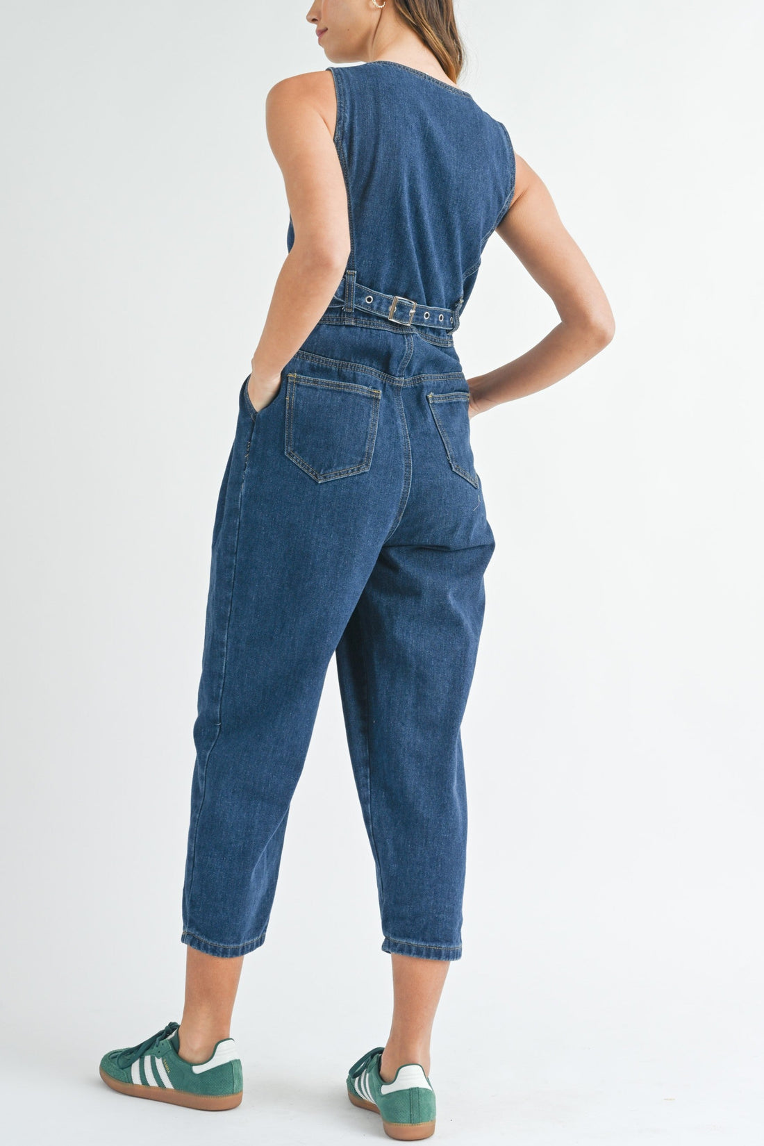Denim Vest Jumpsuit