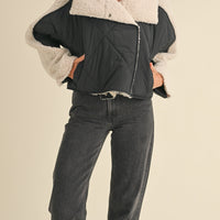 Fluffy Sherpa & Quilted Jacket