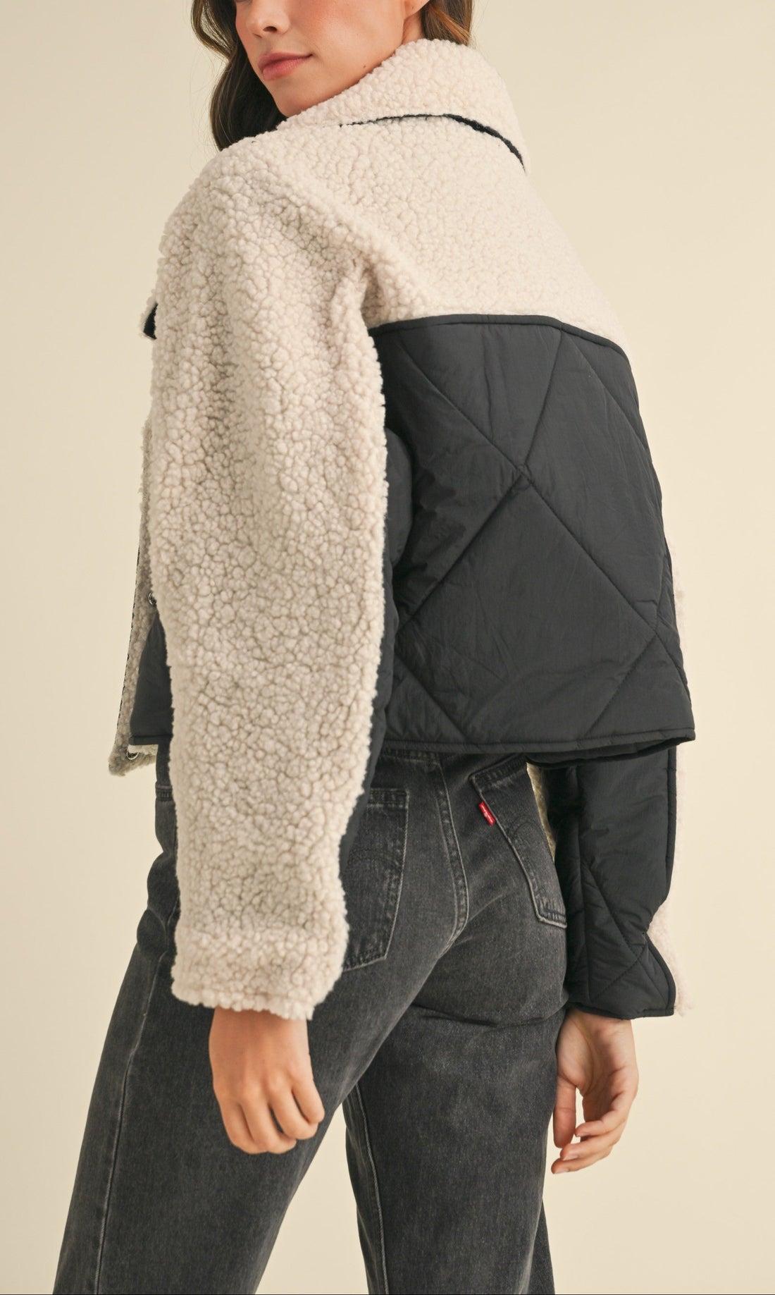Fluffy Sherpa & Quilted Jacket