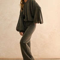 Knit Wide-Leg Pants