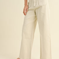 Front Pocket Wide Leg Pants