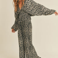 Leopard Wide Pants