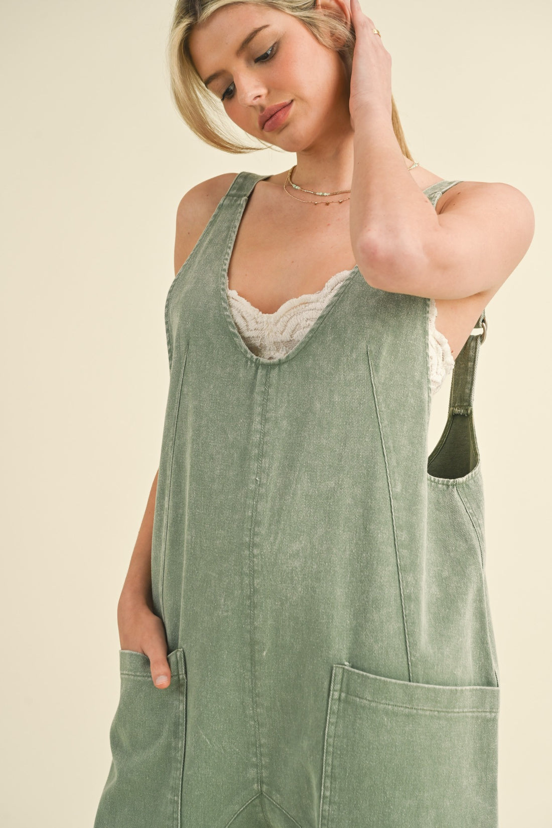 Mineral Wash High Roller Jumpsuit