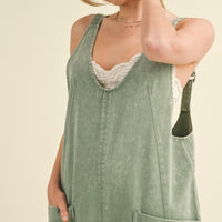 Mineral Wash High Roller Jumpsuit