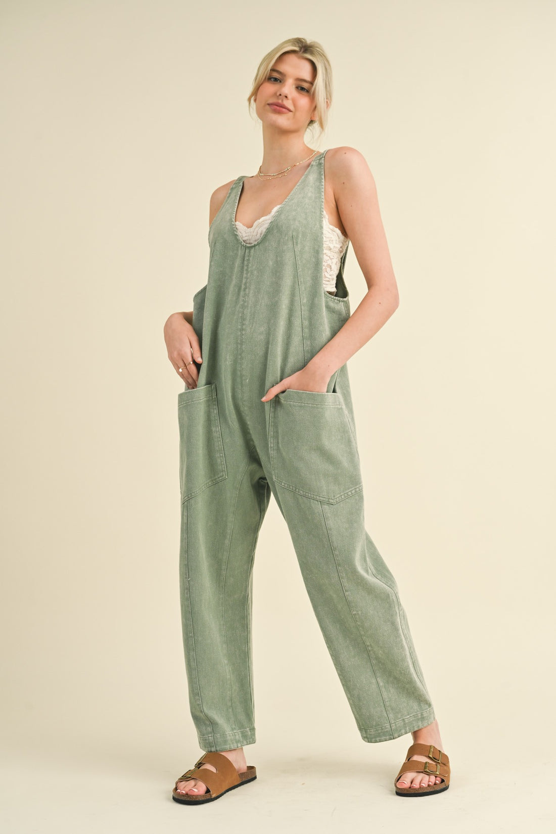 Mineral Wash High Roller Jumpsuit