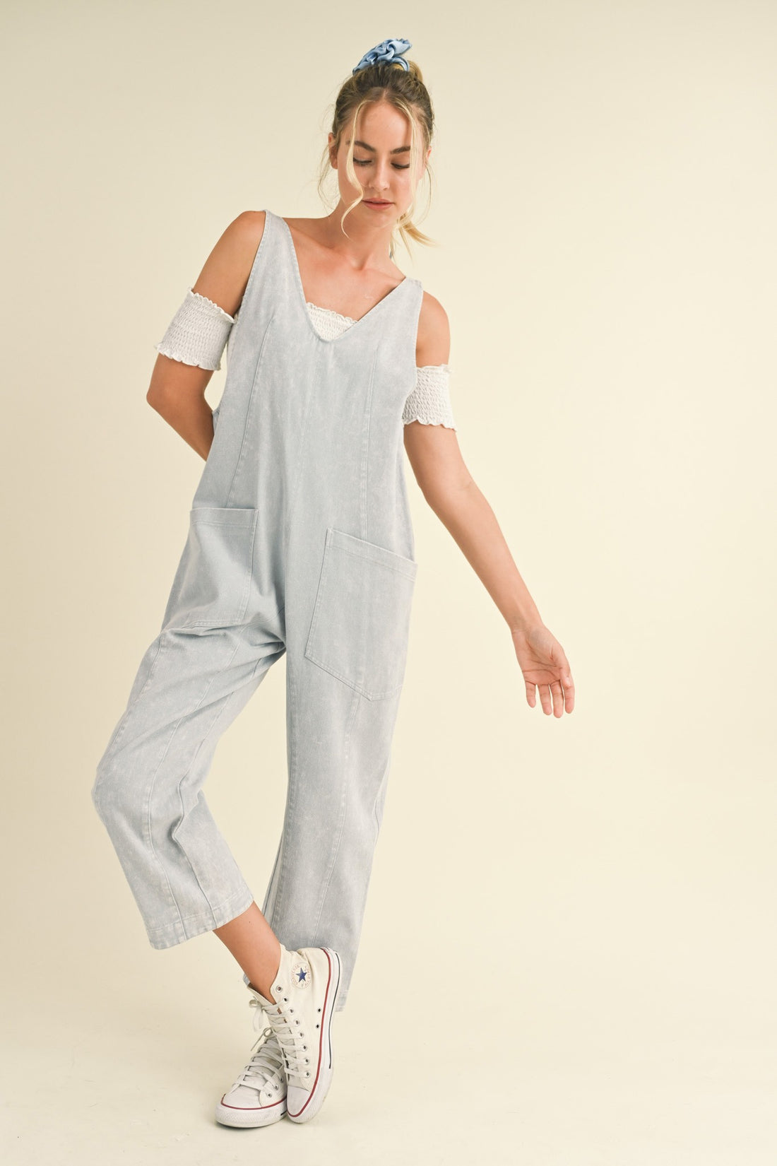 Mineral Wash High Roller Jumpsuit