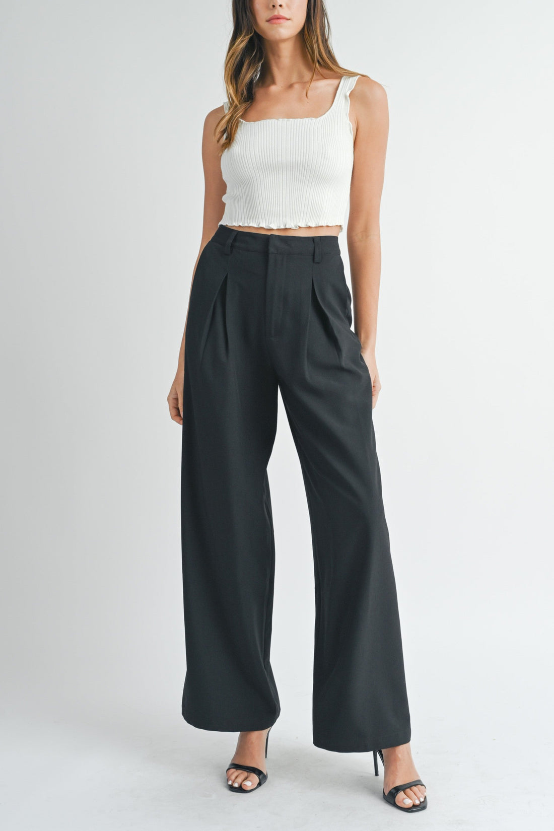 Wide Leg Trouser Pants