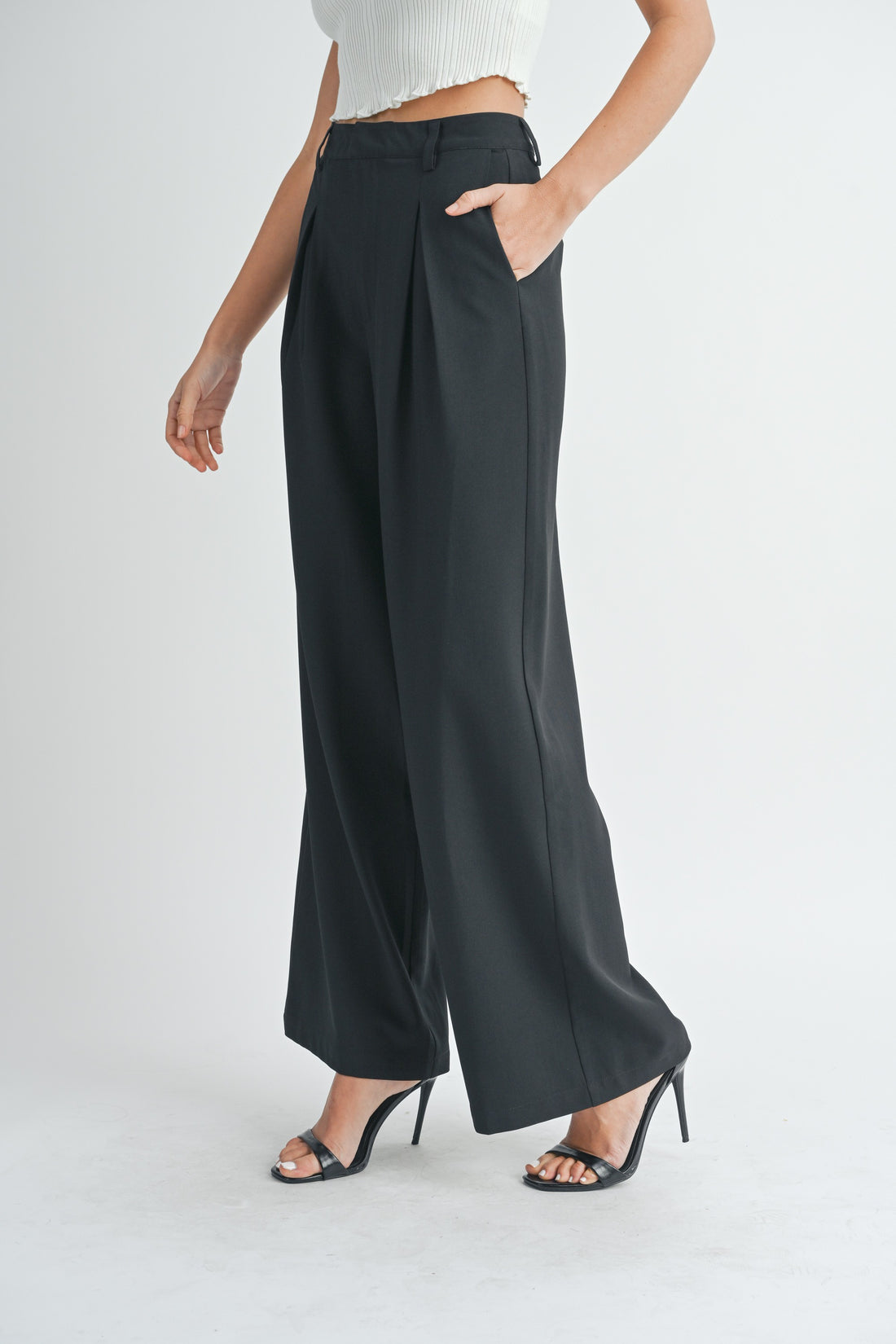 Wide Leg Trouser Pants