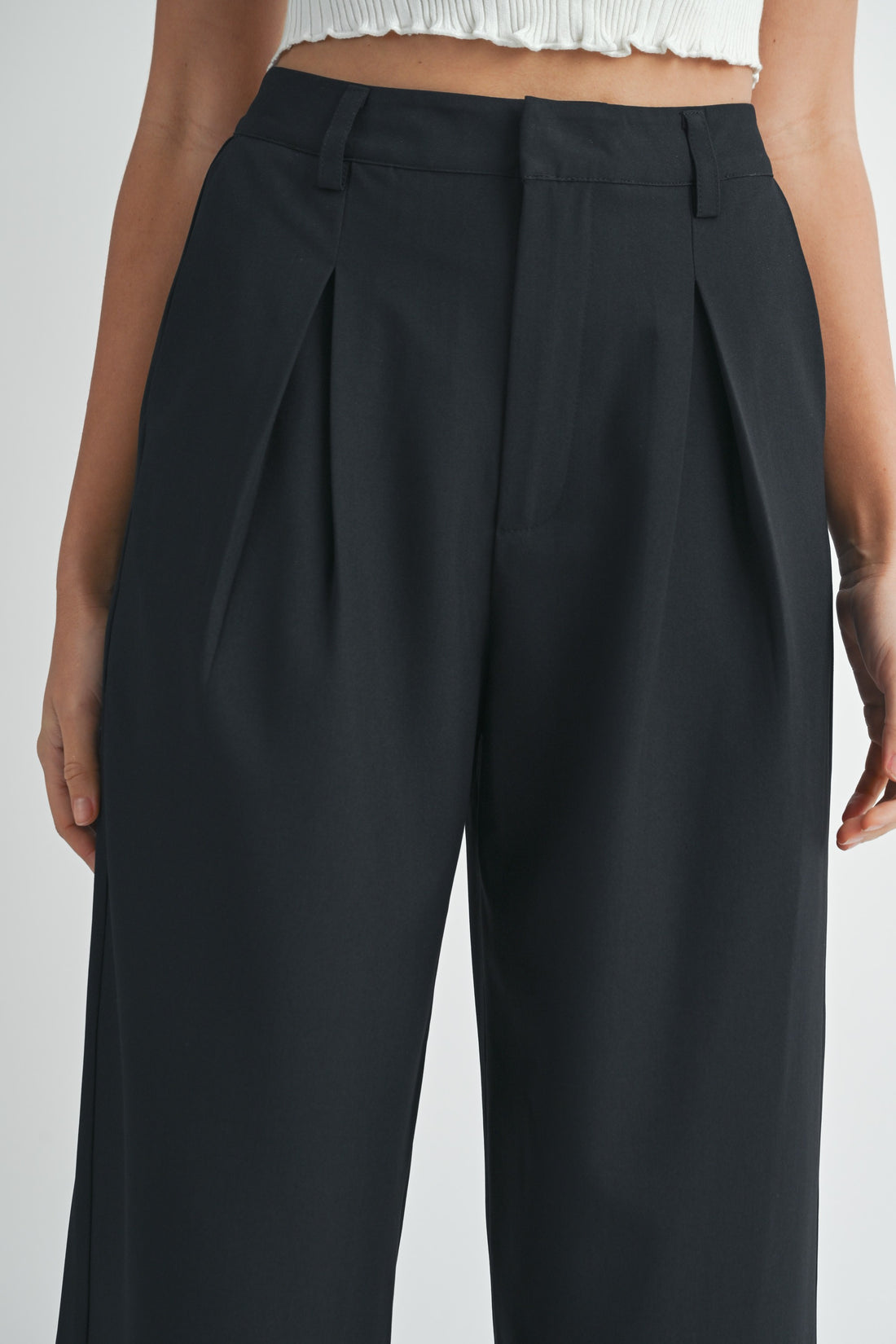 Wide Leg Trouser Pants
