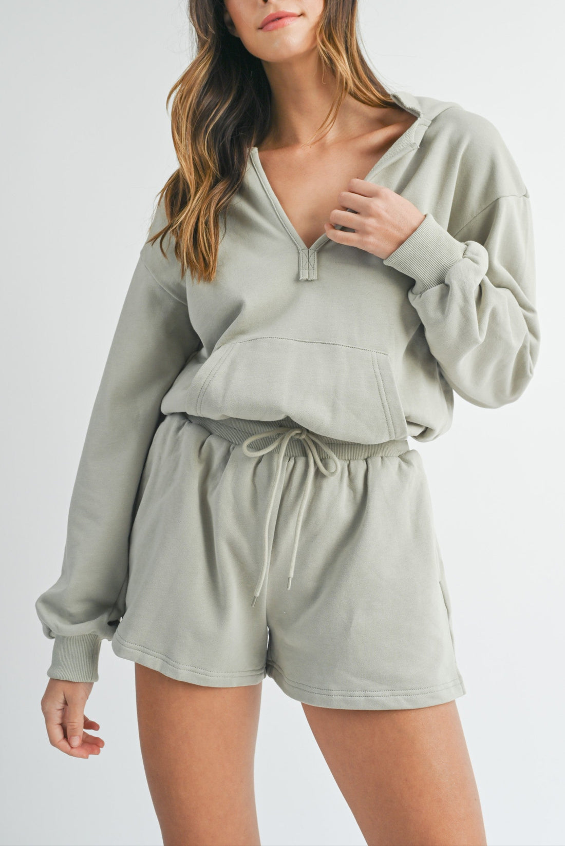Cotton Hooded Romper